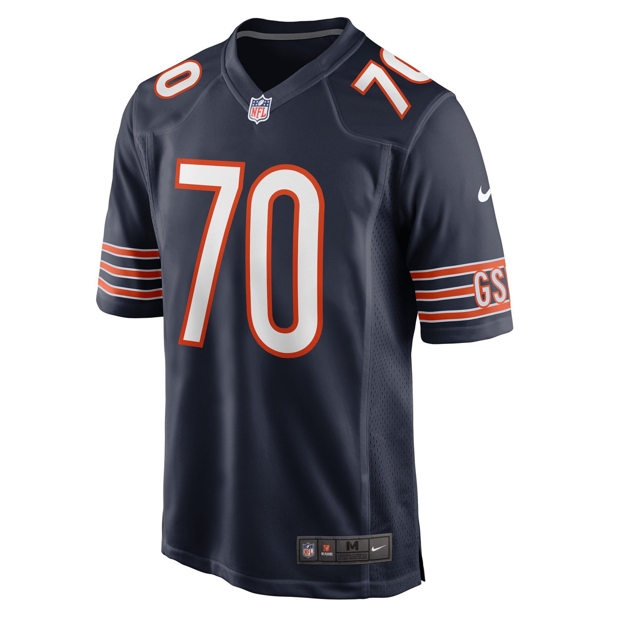Chicago Bears Braxton Jones Navy Game Player Football Jersey