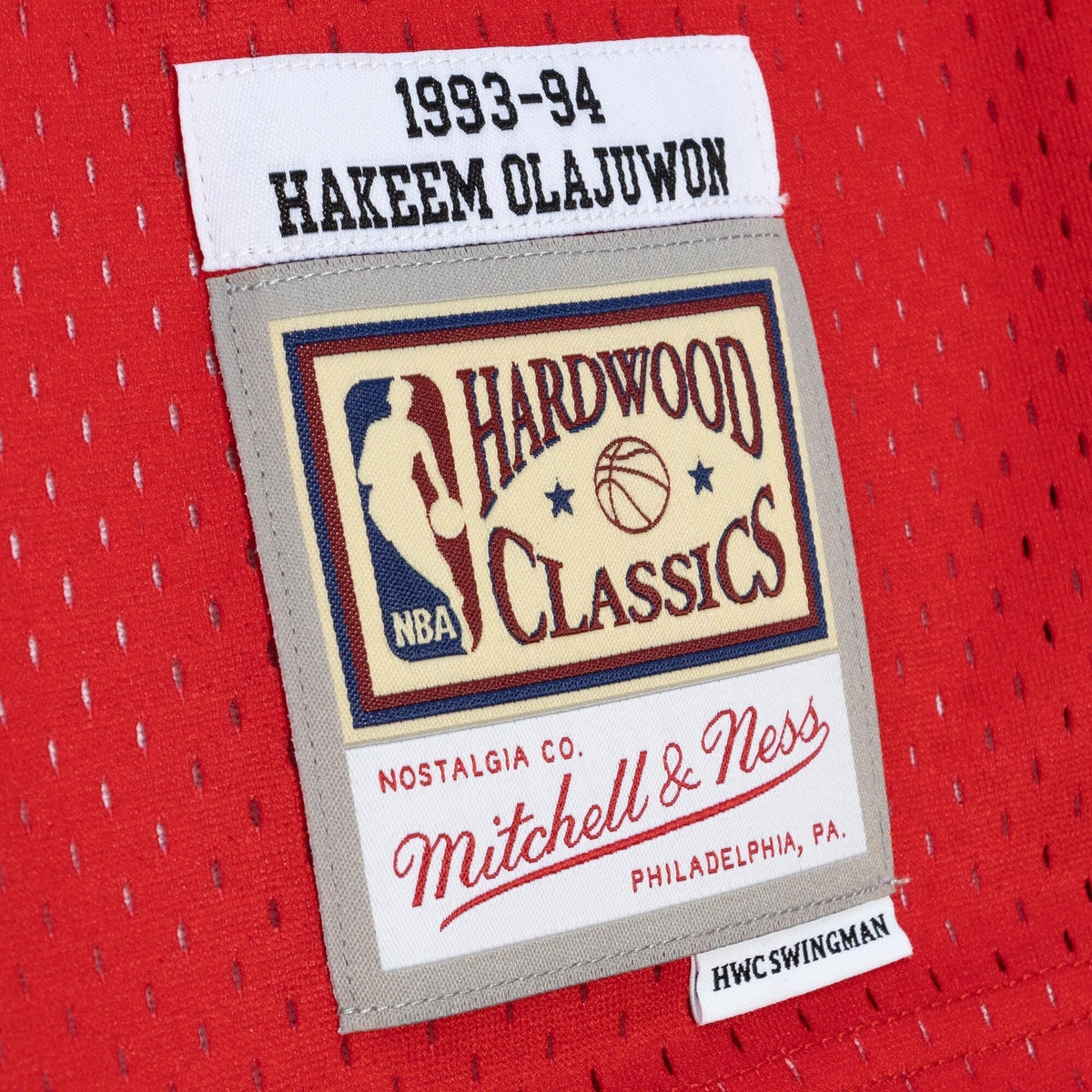 Houston Rockets Hakeem Olajuwon 1993 Split Swingman Jersey