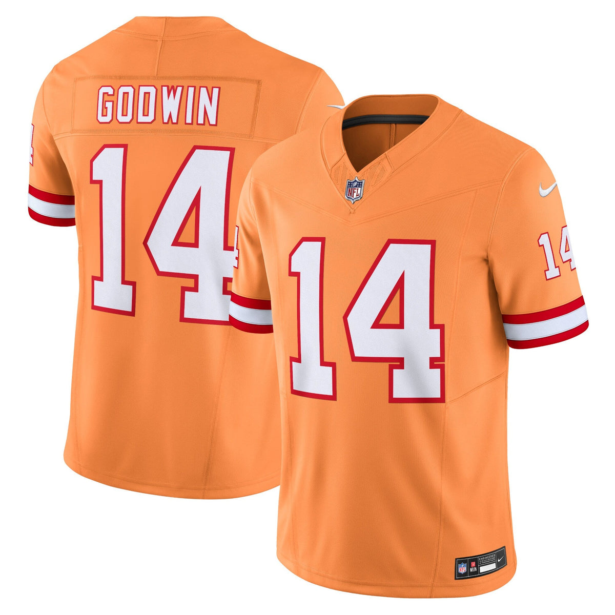 Tampa Bay Buccaneers Chris Godwin Orange Vapor F.U.S.E. Limited Football Jersey