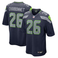 Seattle Seahawks Zach Charbonnet College Navy Game Football Jersey