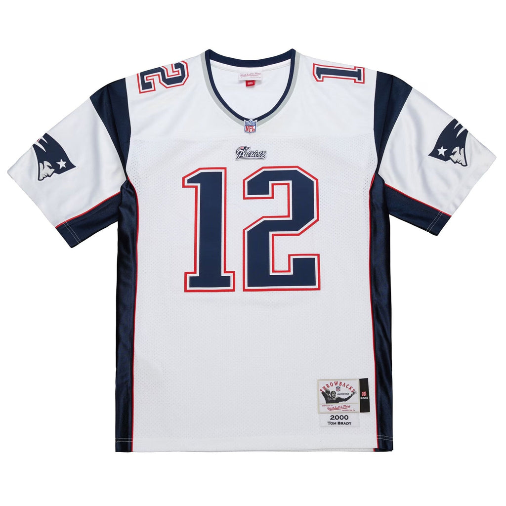 New England Patriots Tom Brady White 2000 Big & Tall Legacy Replica Football Jersey