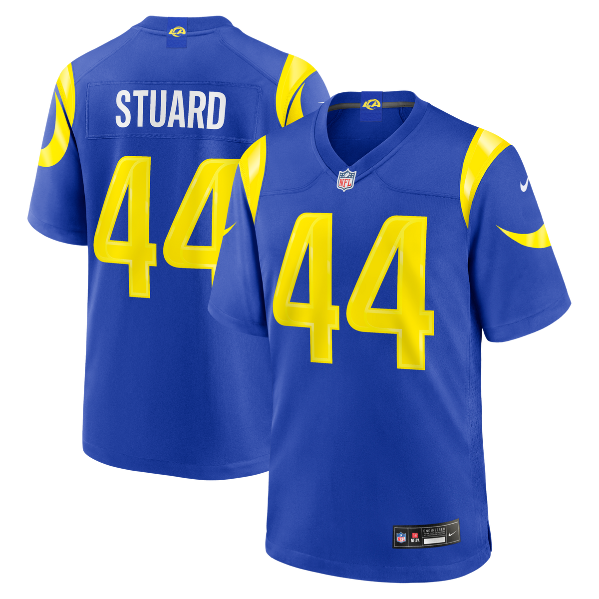 Los Angeles Rams Grant Stuard Royal Team Game Football Jersey