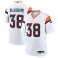 Denver Broncos Jaleel McLaughlin White Game Football Jersey
