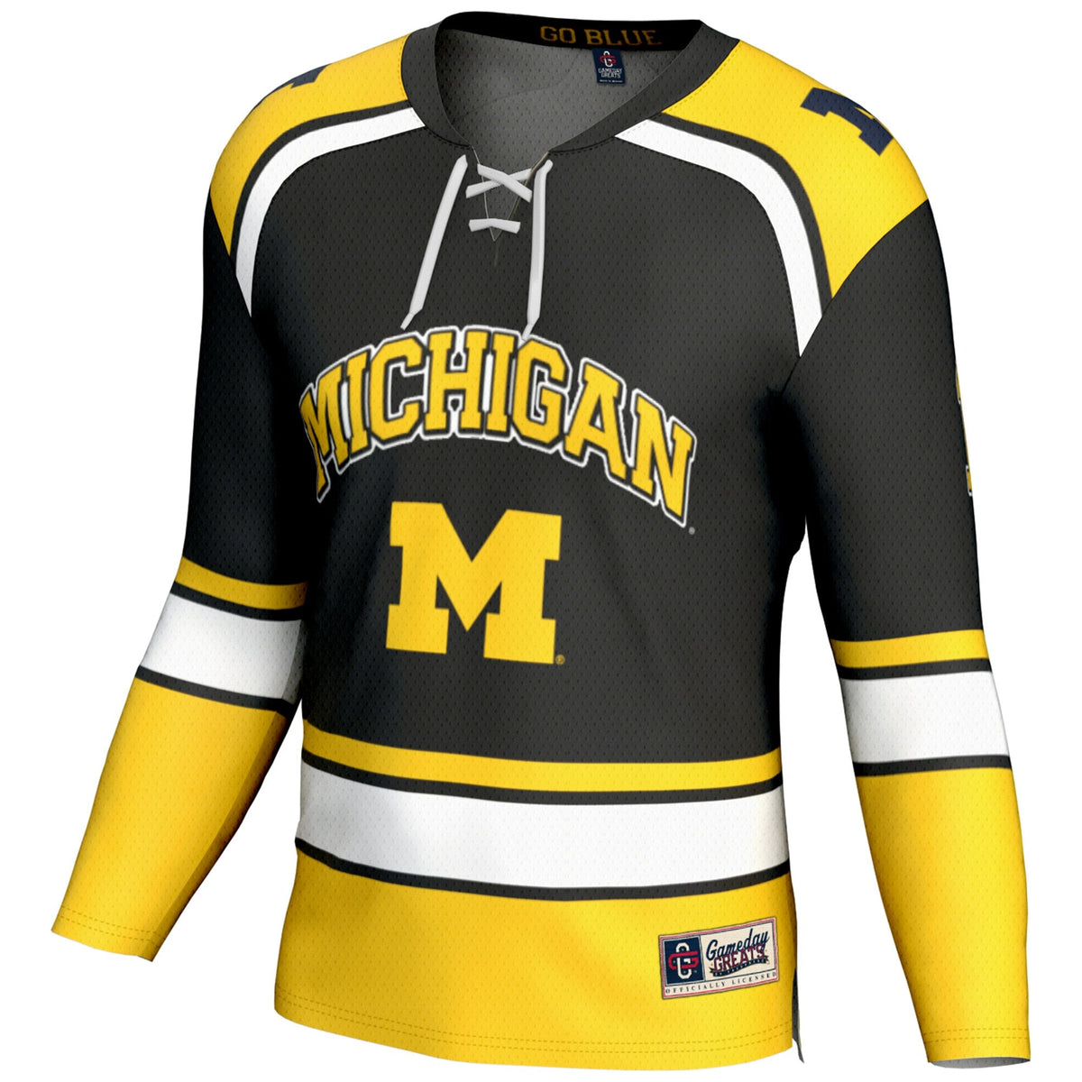 #1 Michigan Wolverines Hockey Jersey - Black