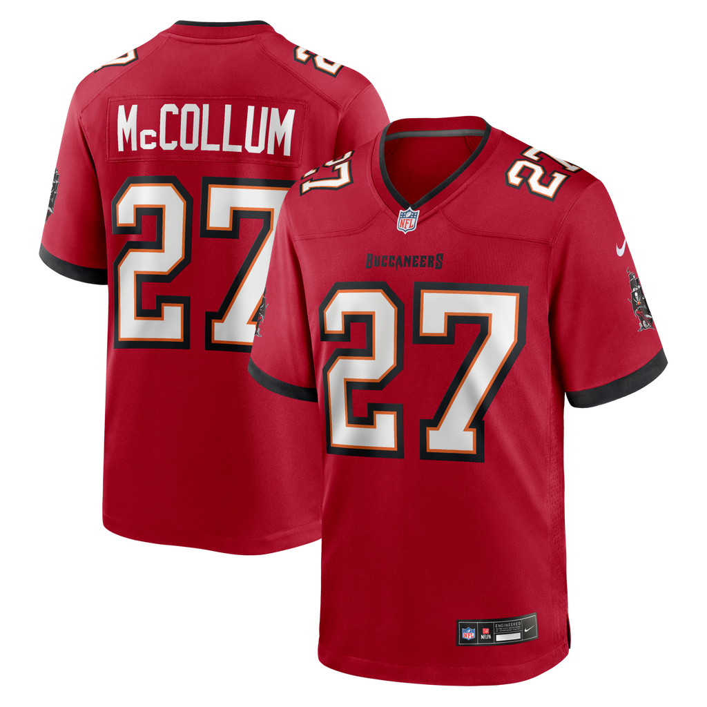 Tampa Bay Buccaneers Zyon McCollum Red Game Player Football Jersey