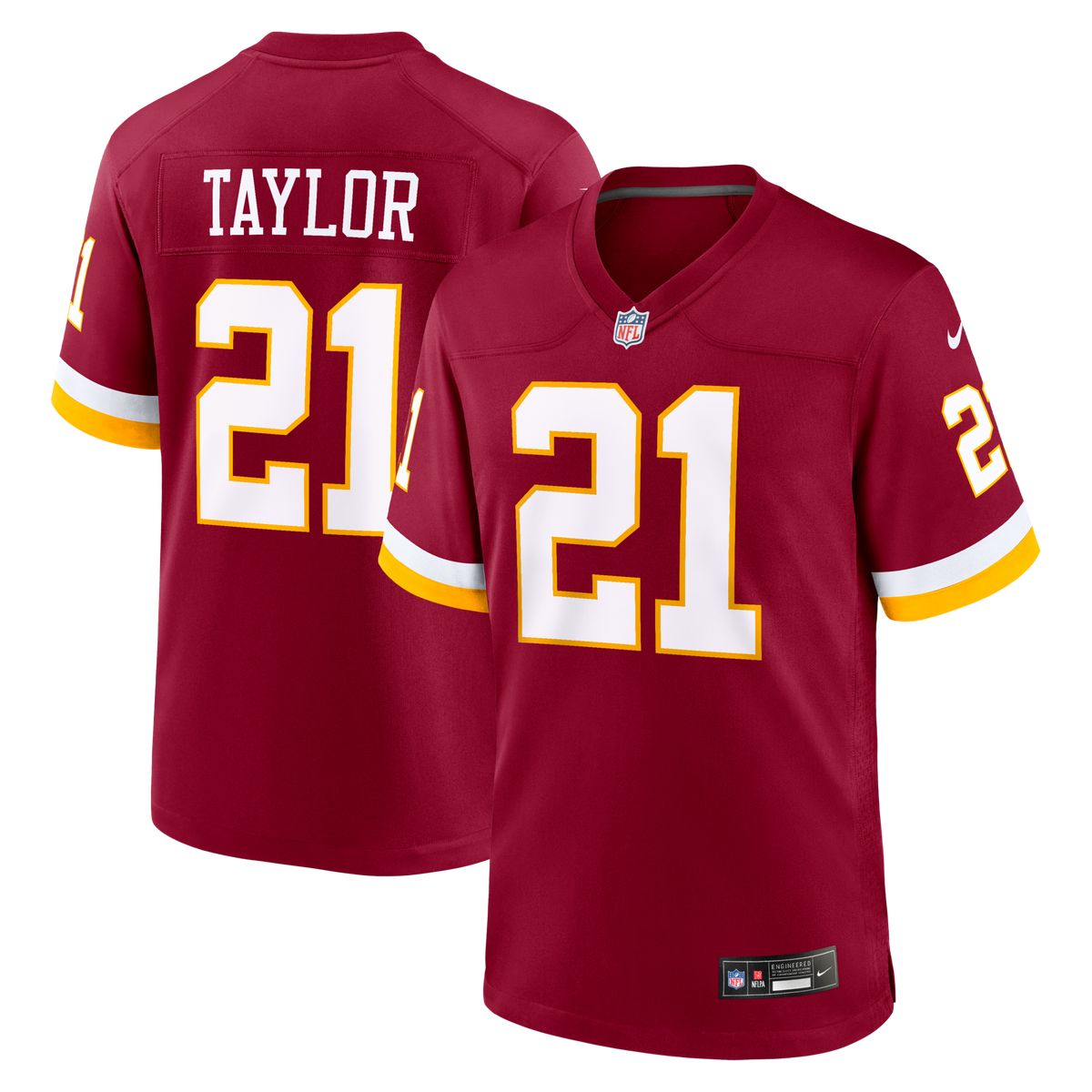 Washington Commanders Sean Taylor Burgundy Retired Player Game Football Jersey