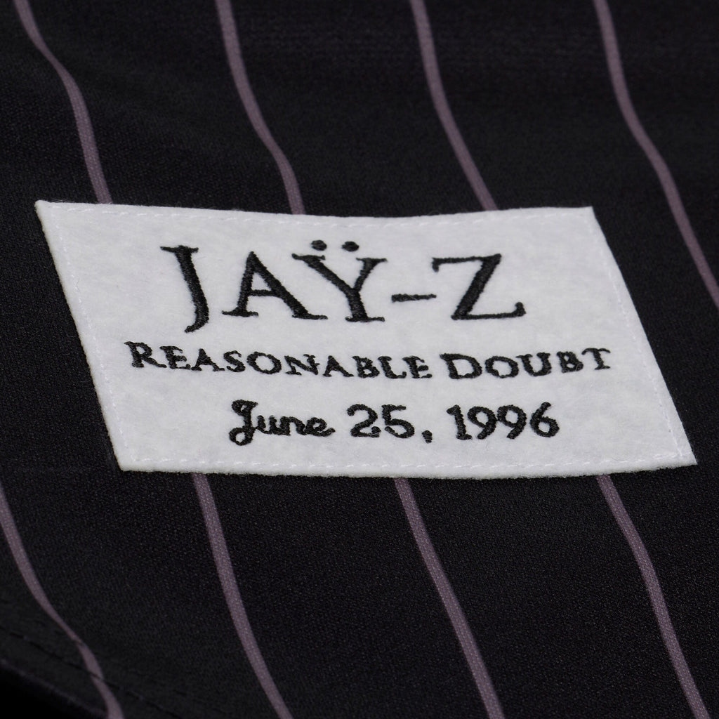 New York Yankees Jay-Z Reasonable Doubt x Black Baseball Jersey