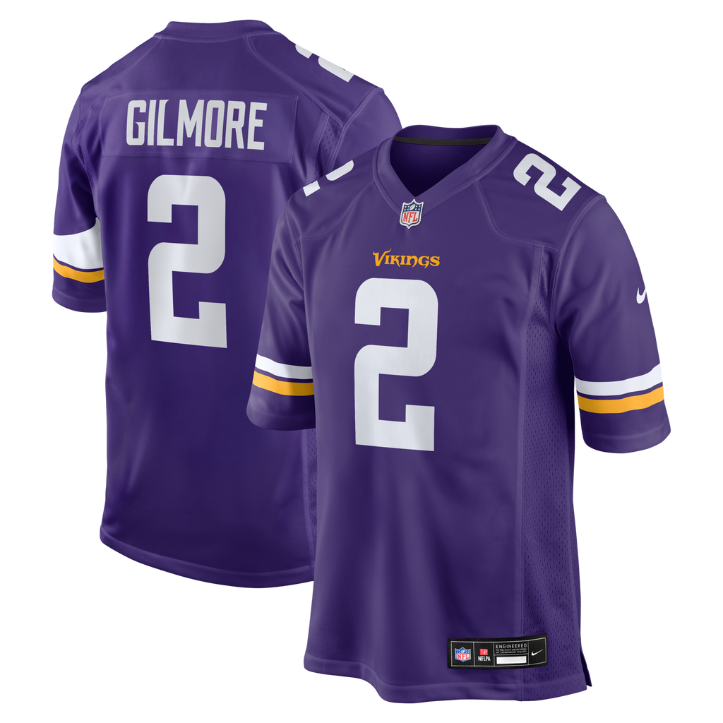 Minnesota Vikings Stephon Gilmore Purple Game Football Jersey