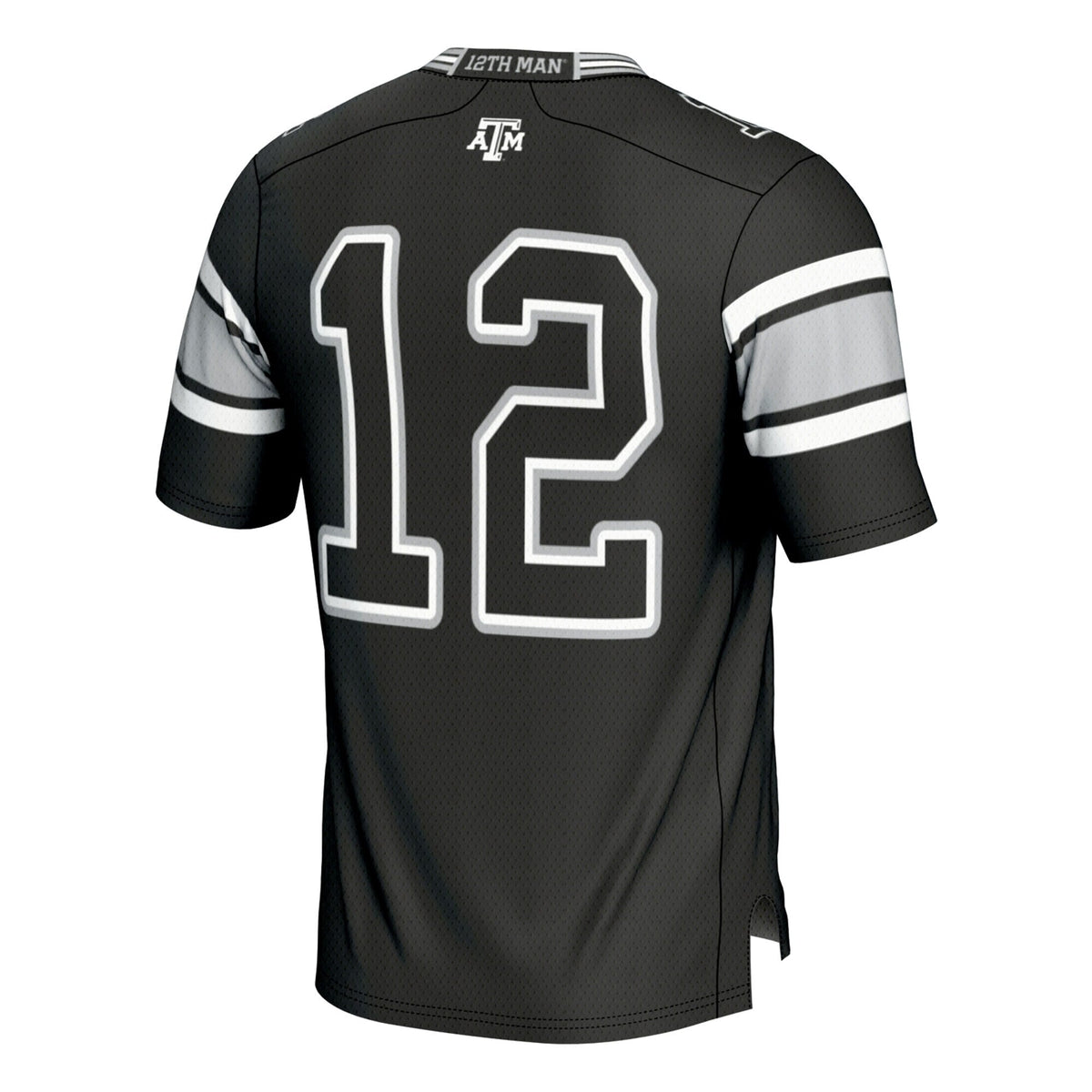 #12 Black Texas A&M Aggies Football Lightweight Fashion Jersey