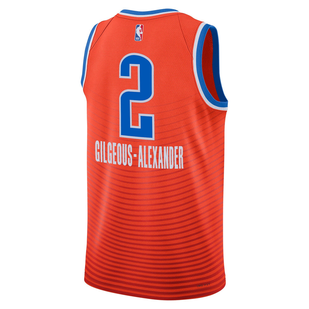 Oklahoma City Thunder Statement Edition Swingman Jersey - Orange - Shai Gilgeous-Alexander