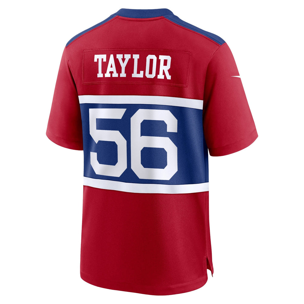 New York Giants Lawrence Taylor Century Red Alternate Retired Player Game Football Jersey