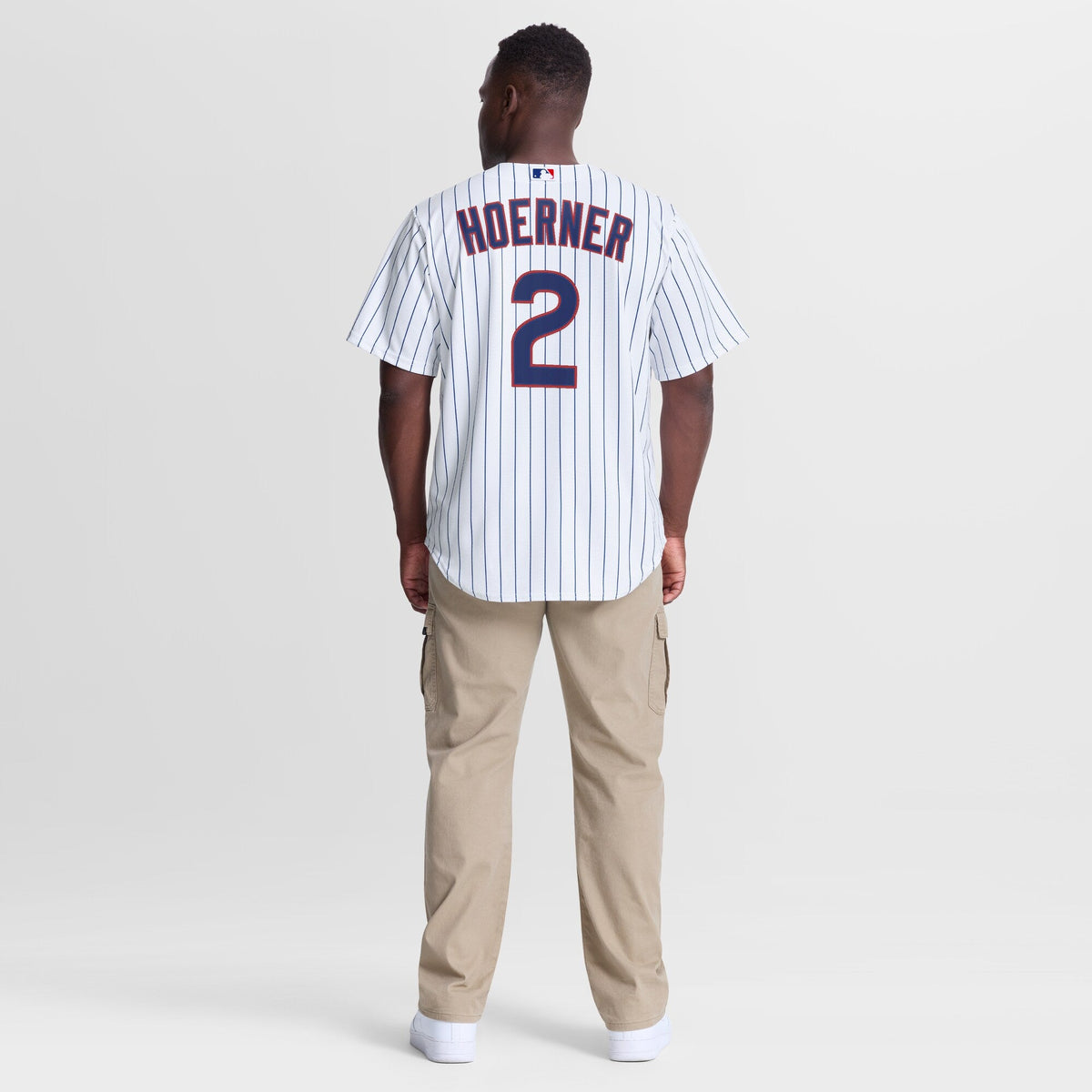 Chicago Cubs Nico Hoerner White Home Replica Baseball Jersey