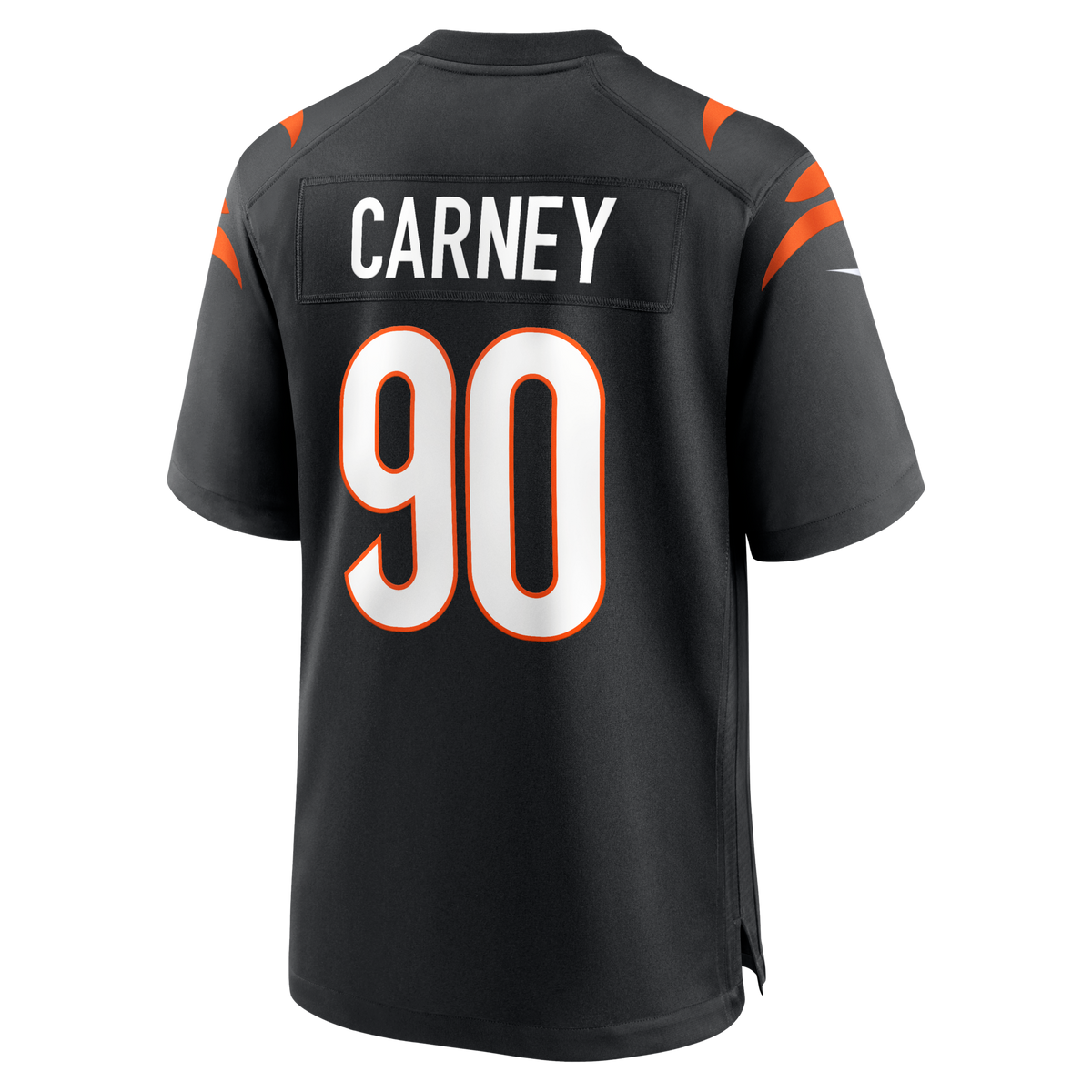 Cincinnati Bengals Owen Carney Black Home Game Player Football Jersey