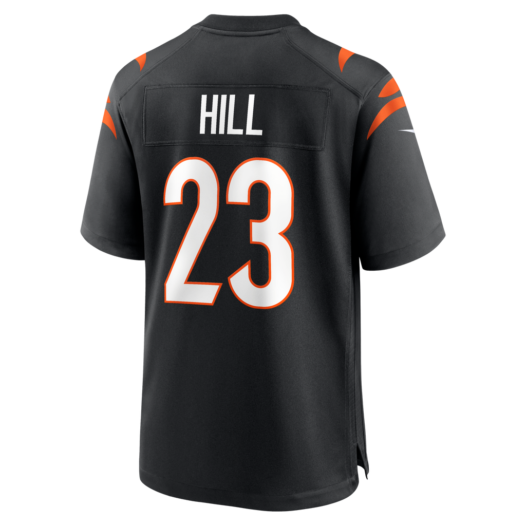 Cincinnati Bengals Daxton Hill Black Player Game Football Jersey