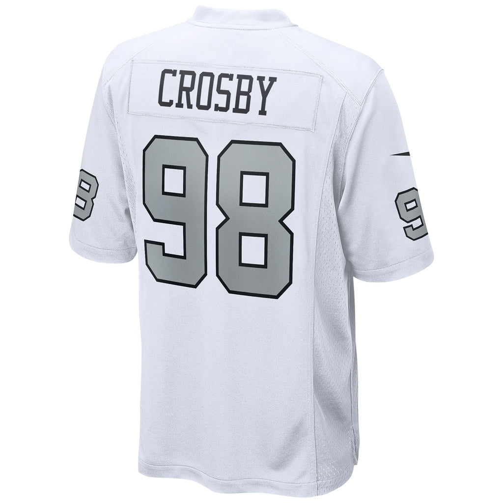 Las Vegas Raiders Maxx Crosby White Alternate Game Football Jersey