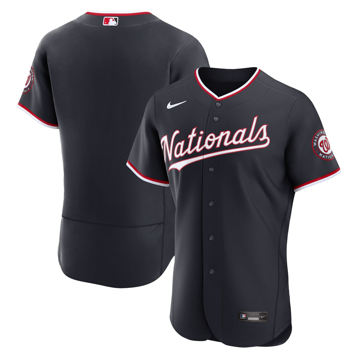 Washington Nationals Navy Alternate Baseball Jersey