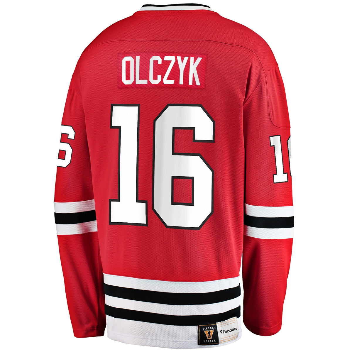 Chicago Blackhawks Eddie Olczyk Red Premier Breakaway Retired Player Hockey Jersey