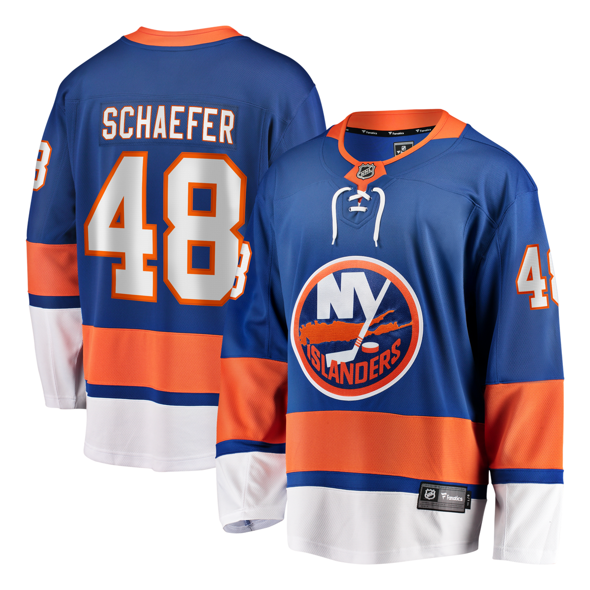 New York Islanders Matthew Schaefer Royal Home Breakaway Player Jerseys