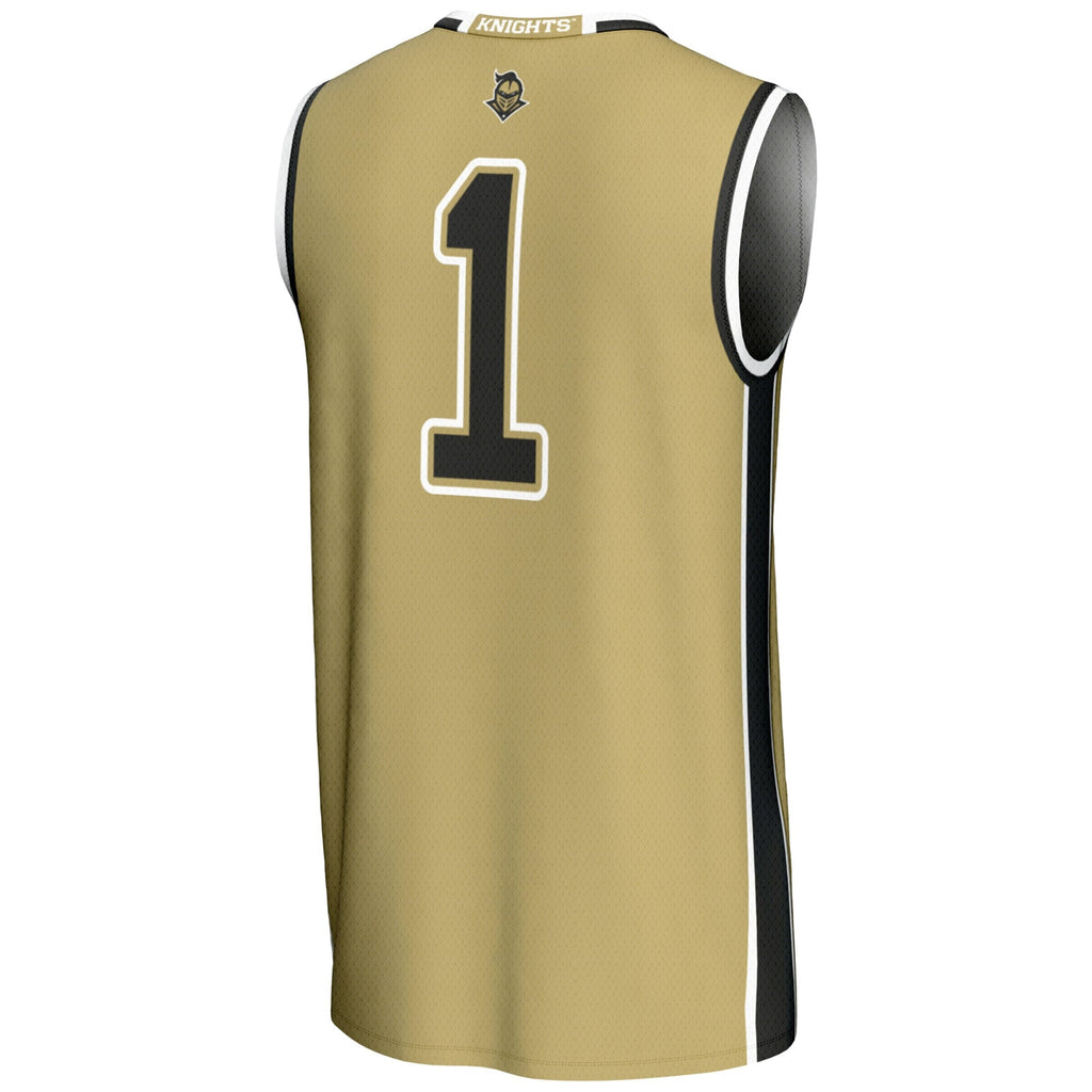 #1 UCF Knights Lightweight Basketball Jersey - Gold