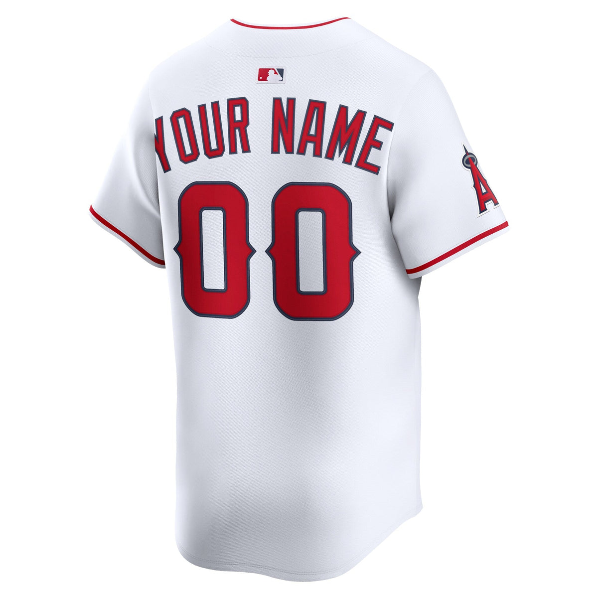 Los Angeles Angels White Home Limited Custom Baseball Jersey