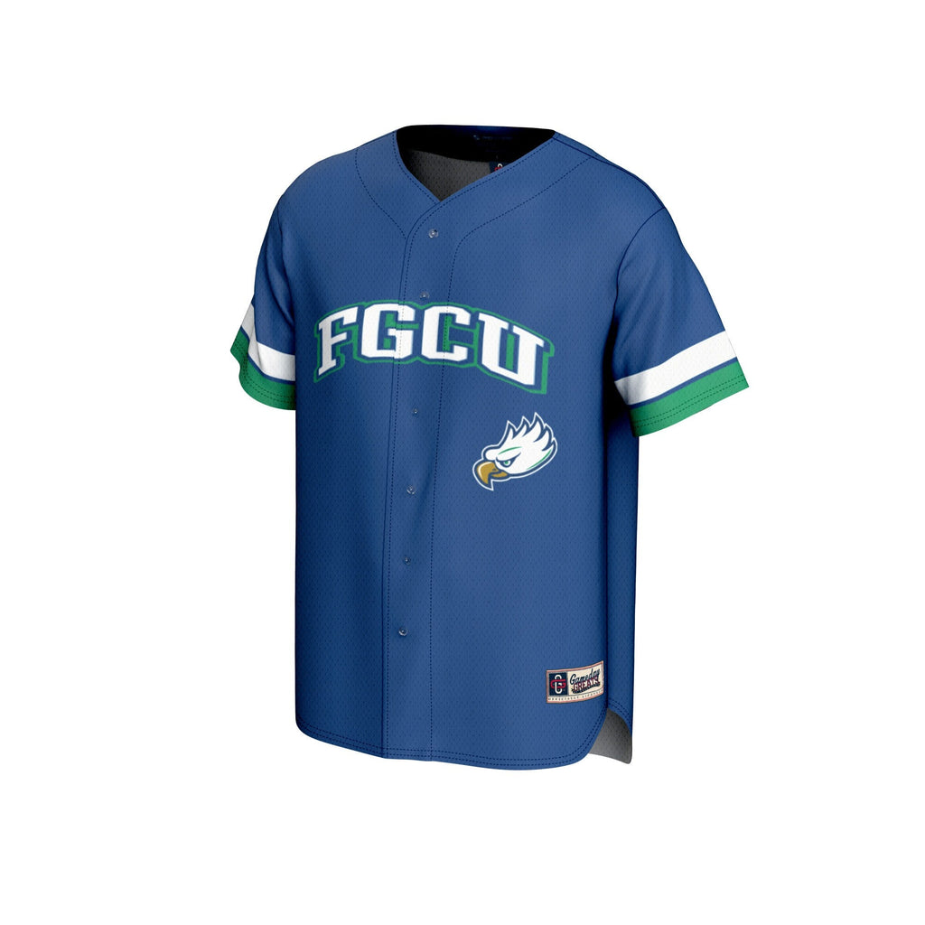 Florida Gulf Coast Eagles Baseball Jersey - Blue