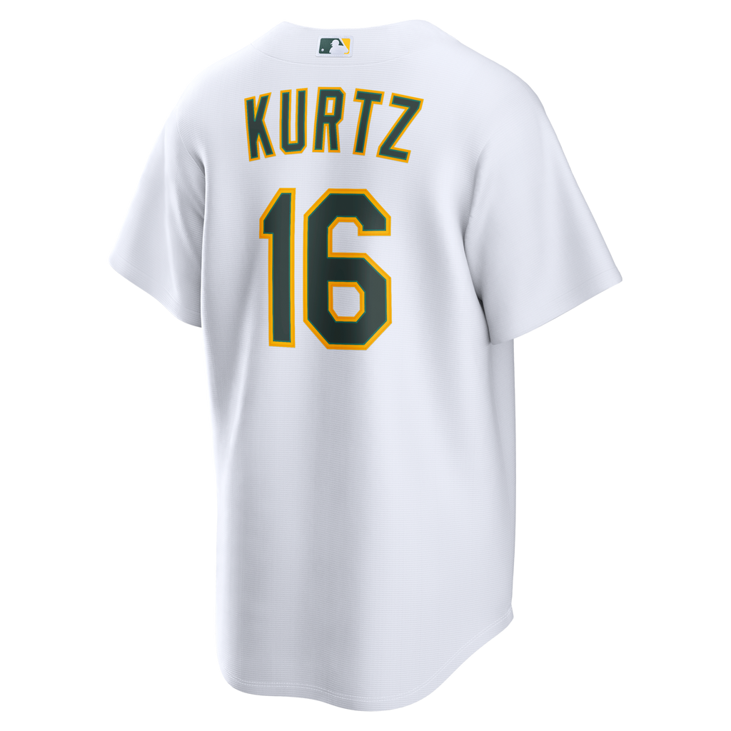 Athletics Nick Kurtz White Home Replica Baseball Jersey