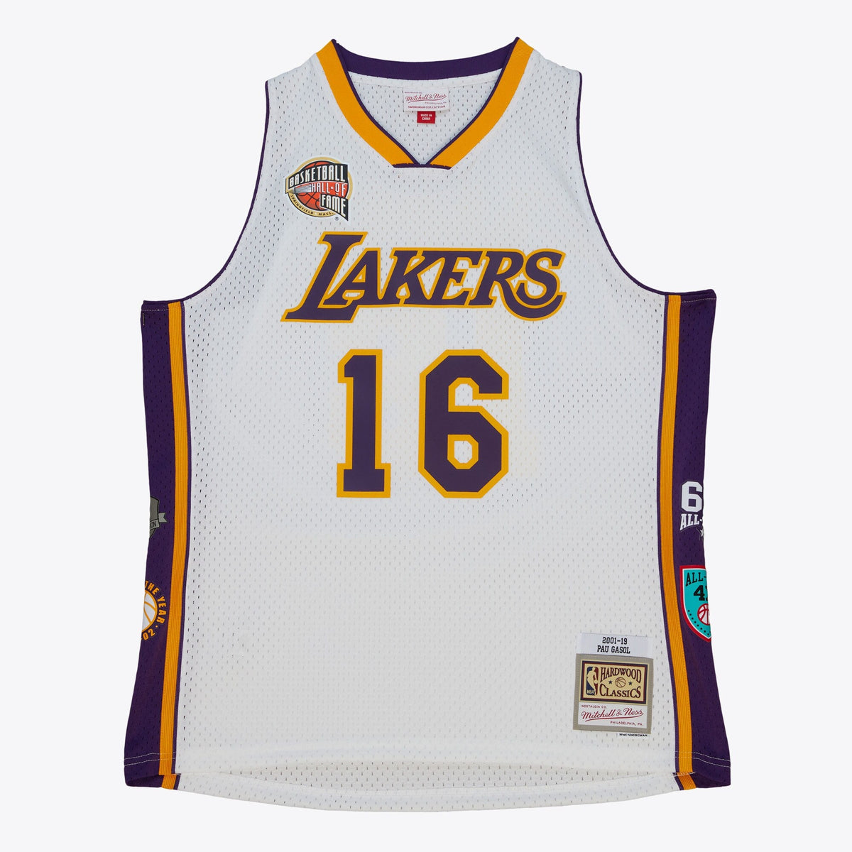 Los Angeles Lakers HOF Swingman Jersey Pau Gasol