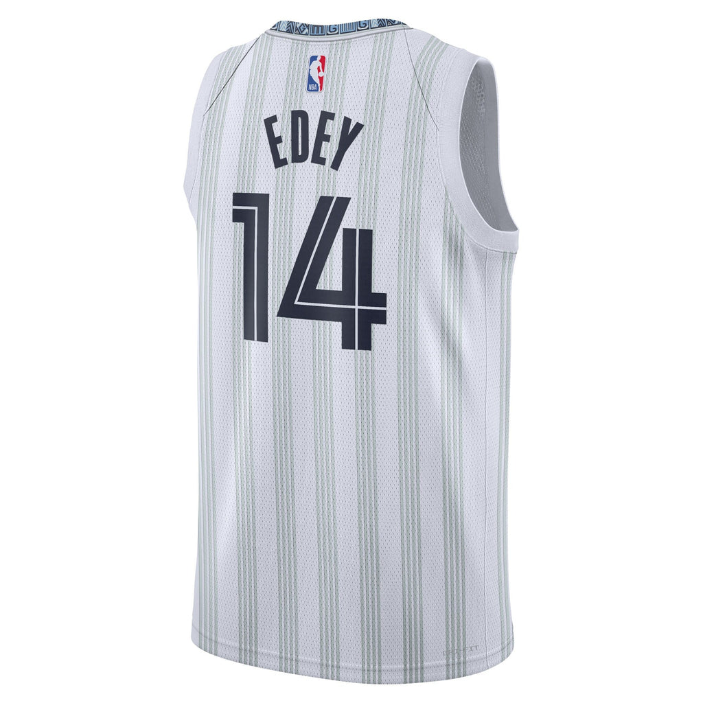 Memphis Grizzlies 2025/26 City Edition Swingman Jersey - Gray - Zach Edey