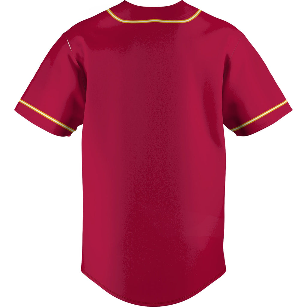 Tuskegee Golden Tigers Lightweight Baseball Jersey - Crimson