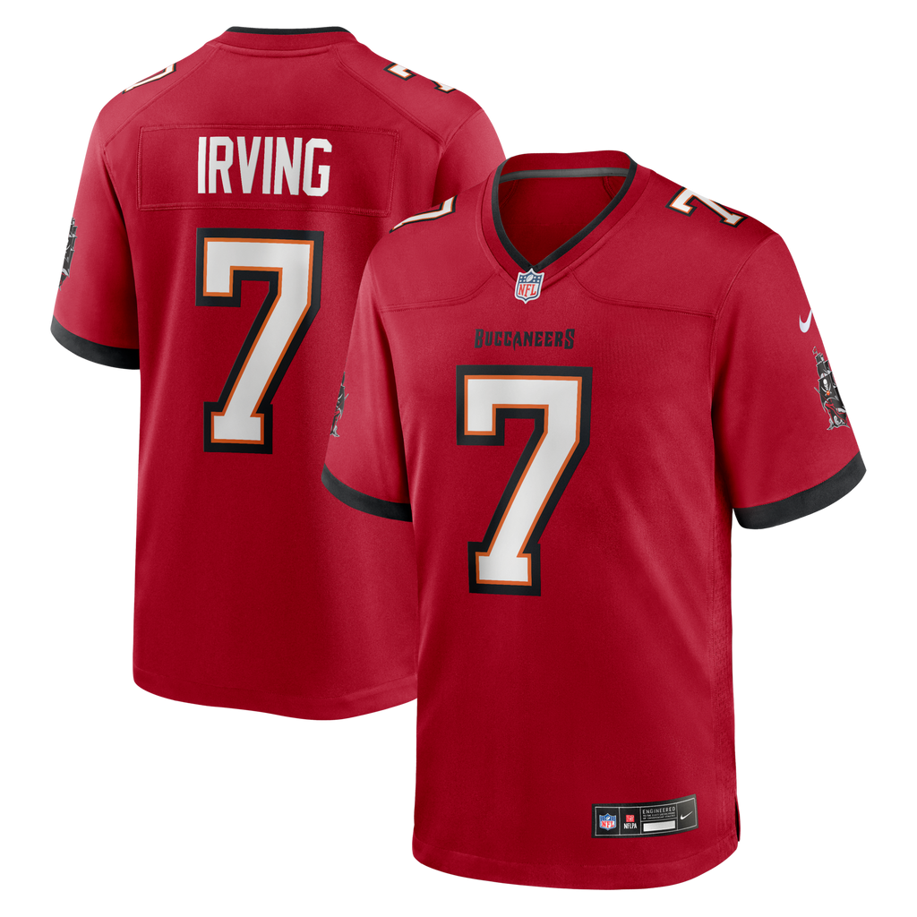 Tampa Bay Buccaneers Bucky Irving Red Game Football Jersey
