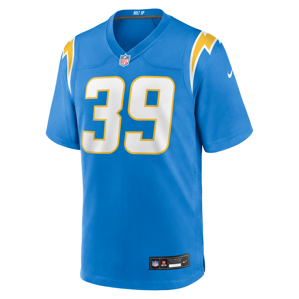 Los Angeles Chargers Eric Rogers Powder Blue Team Game Football Jersey