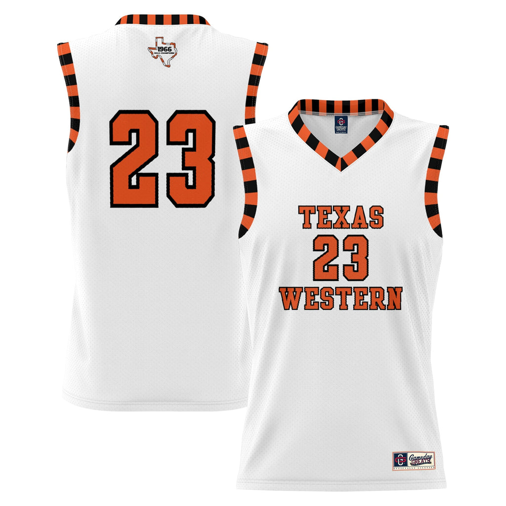 UTEP Miners Throwback Basketball Jersey - White