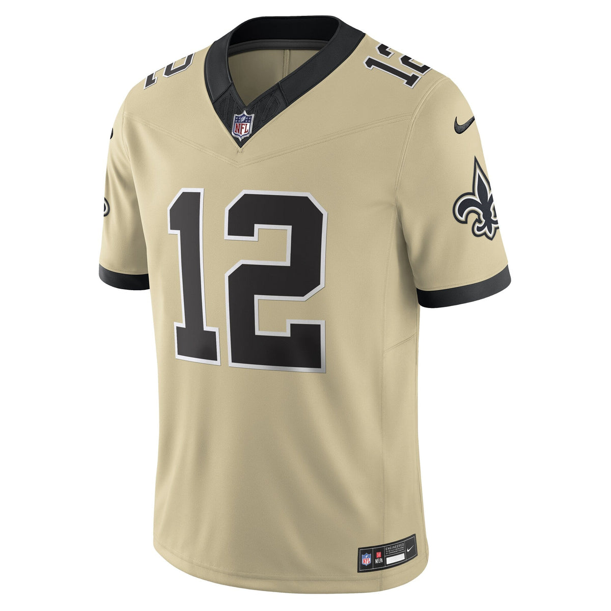 New Orleans Saints Chris Olave Gold Alternate Gameday Golds Alternate Vapor F.U.S.E. Limited Football Jersey