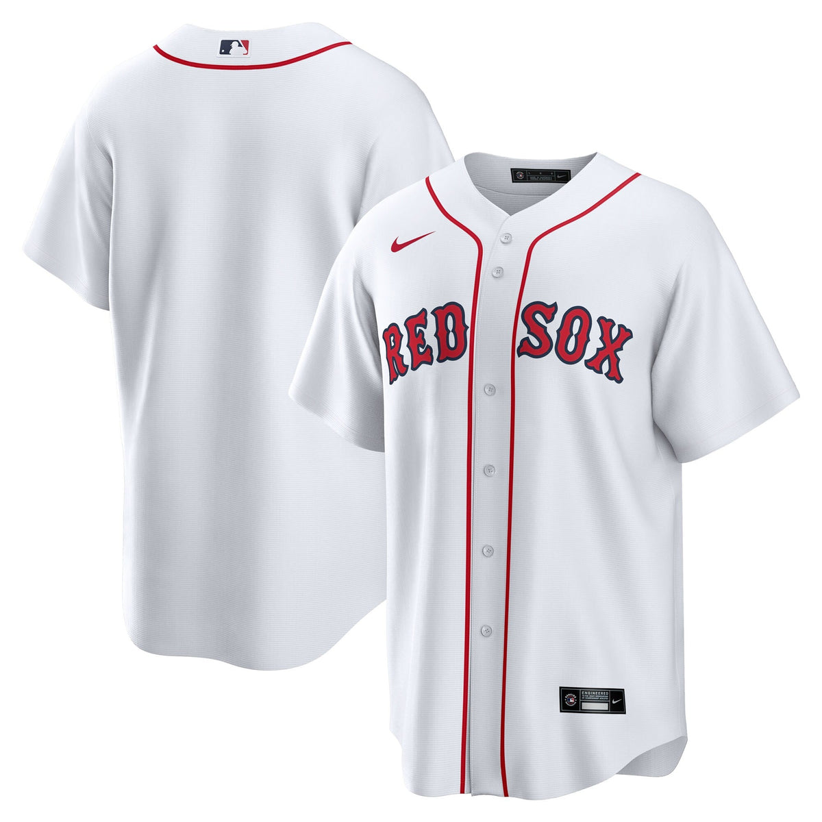 Boston Red Sox White Home Big & Tall Replica Baseball Jersey