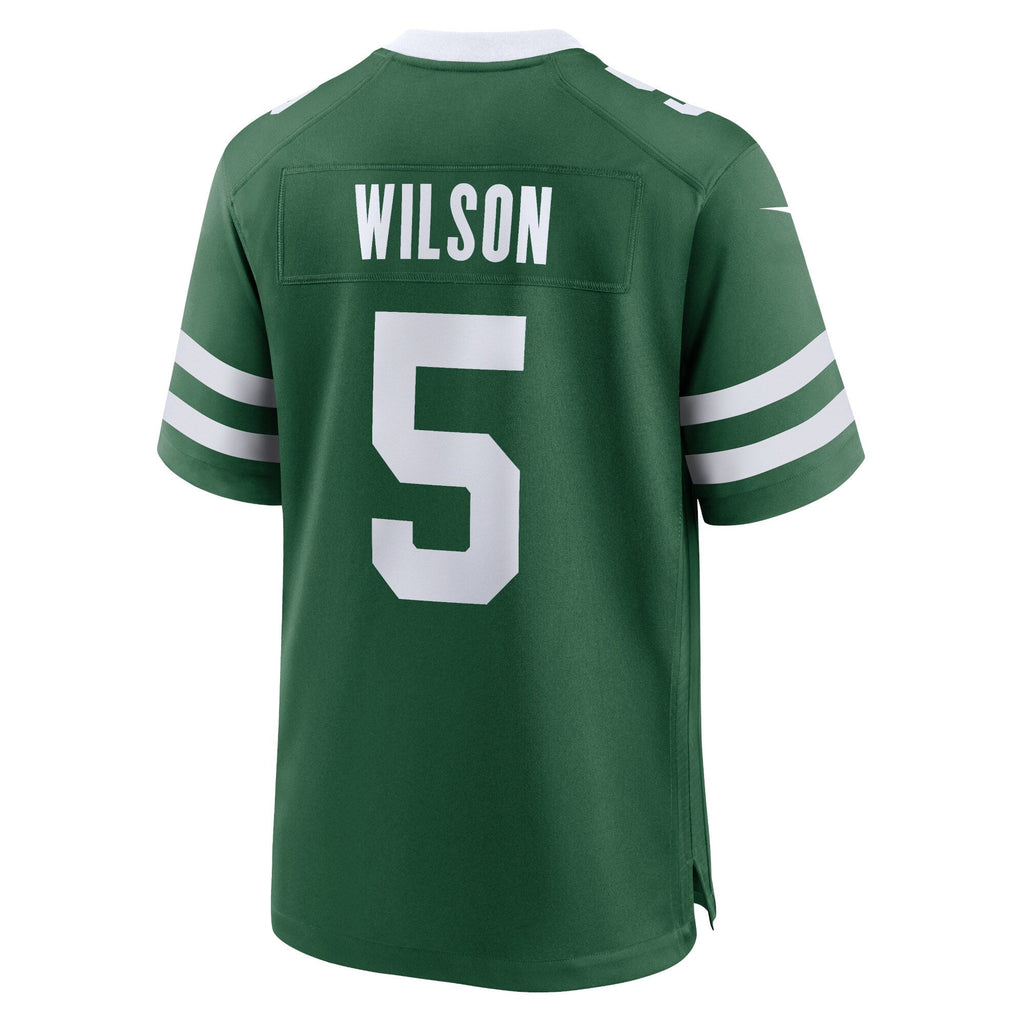 New York Jets Garrett Wilson Legacy Green Game Football Jersey