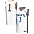#1 Bucknell Bison Lightweight Basketball Jersey - White