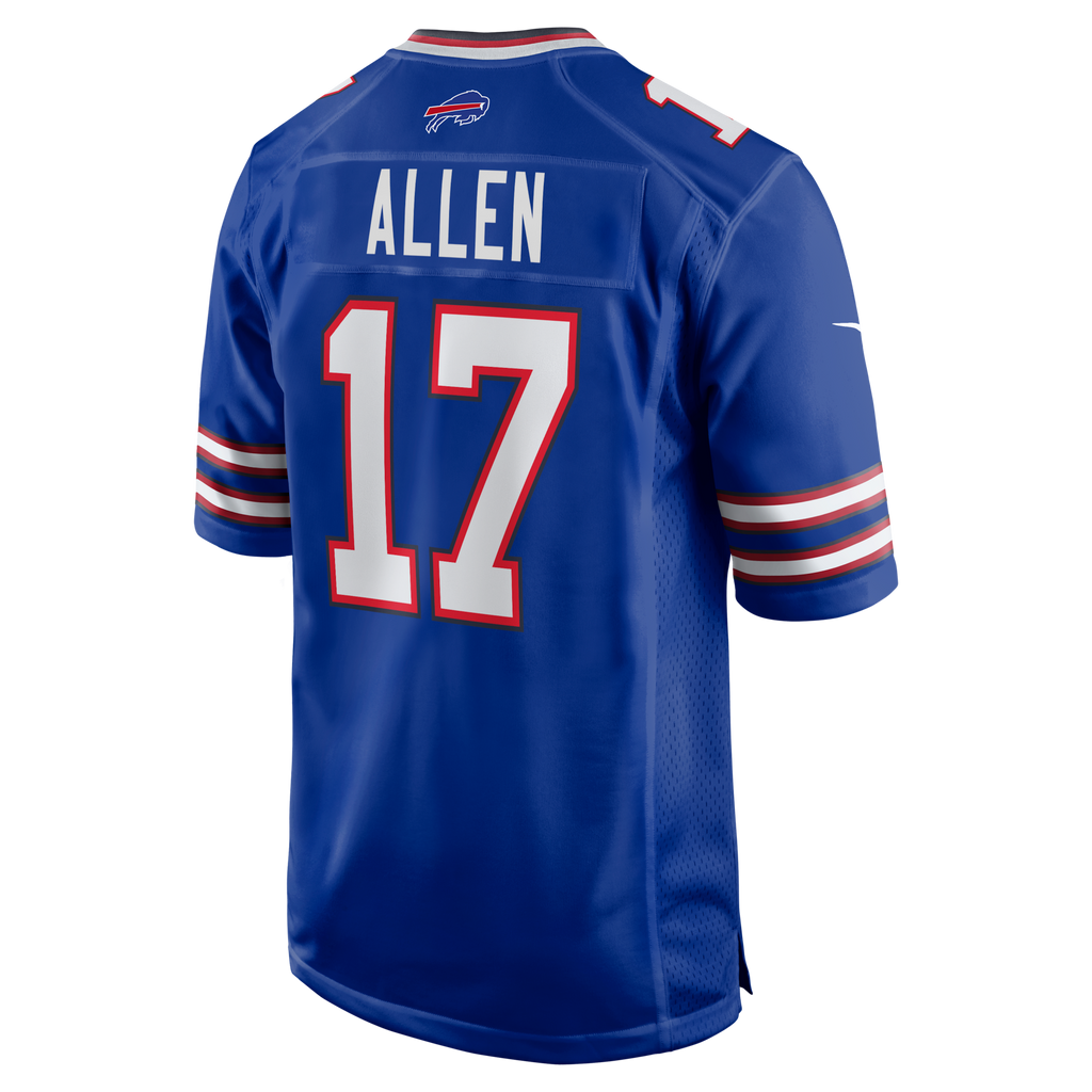 Buffalo Bills Josh Allen Royal Team Game Player Football Jersey