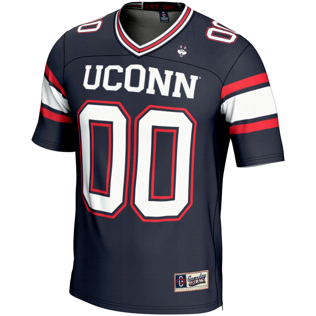 UConn Huskies NIL Pick-A-Player Football Jersey - Navy