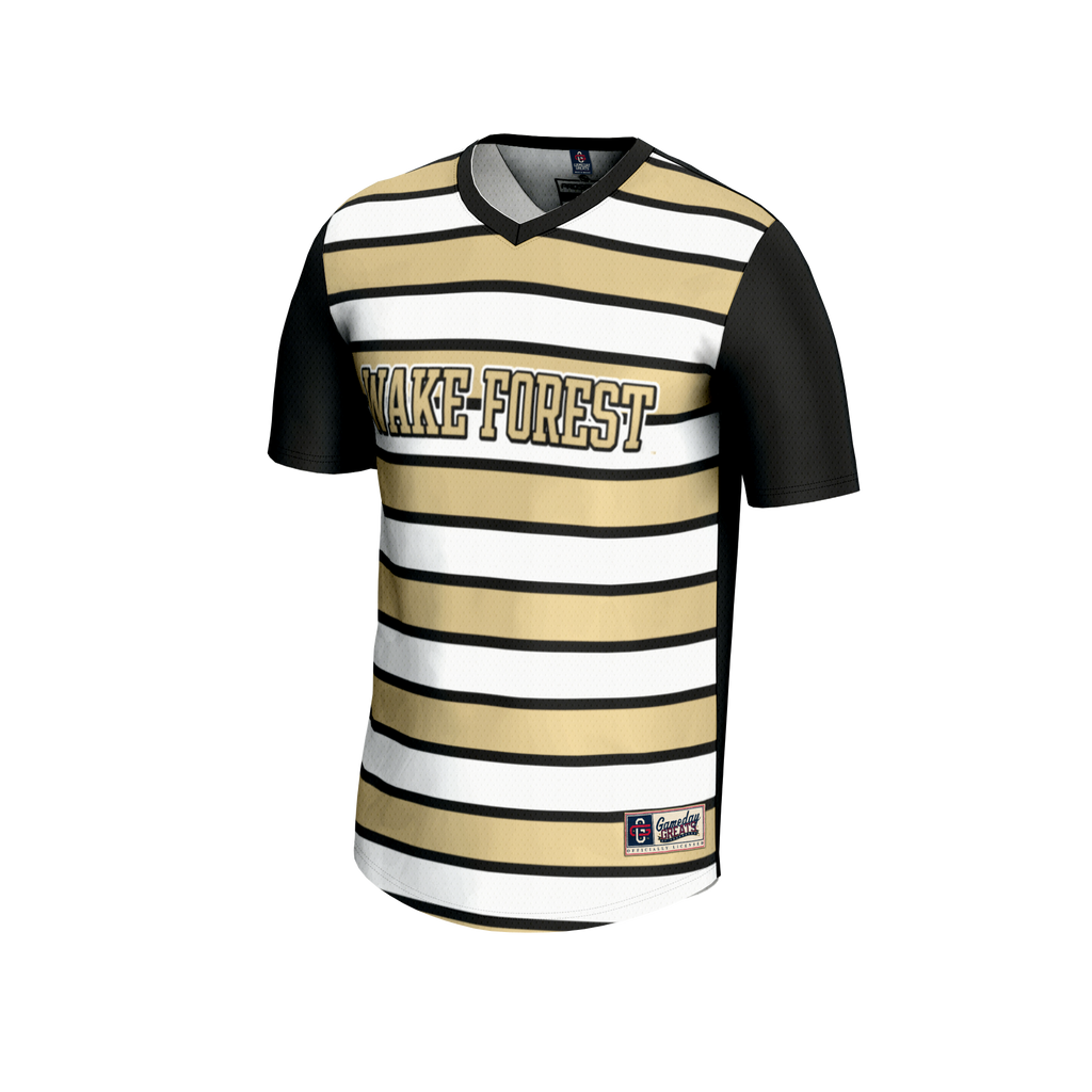 #1 Wake Forest Demon Deacons Lightweight Soccer Fashion Jersey - Black