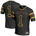 Black #1 Arizona State Sun Devils Lightweight Collegiate Football Fashion Jersey