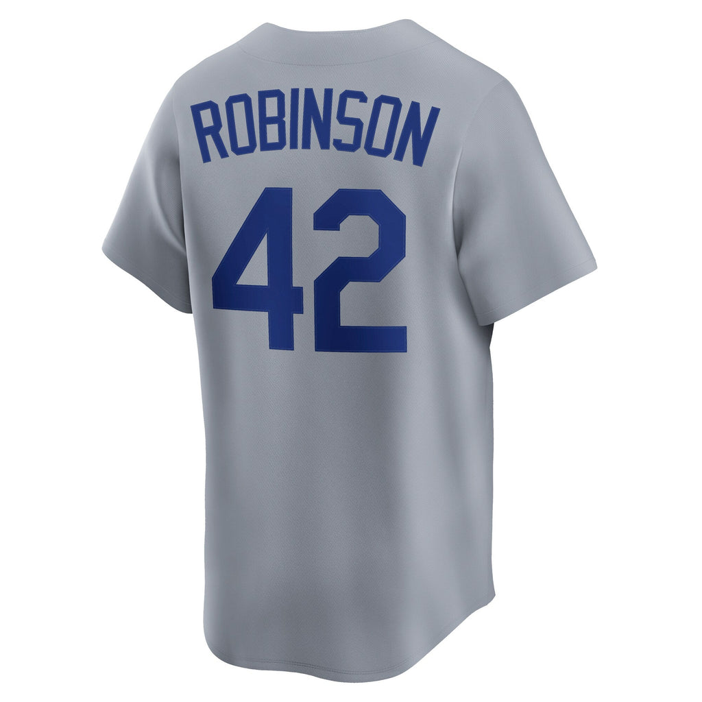 Brooklyn Dodgers Jackie Robinson Gray Throwback Cooperstown Collection Limited Baseball Jersey