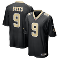 New Orleans Saints Drew Brees Black Team Game Football Jersey