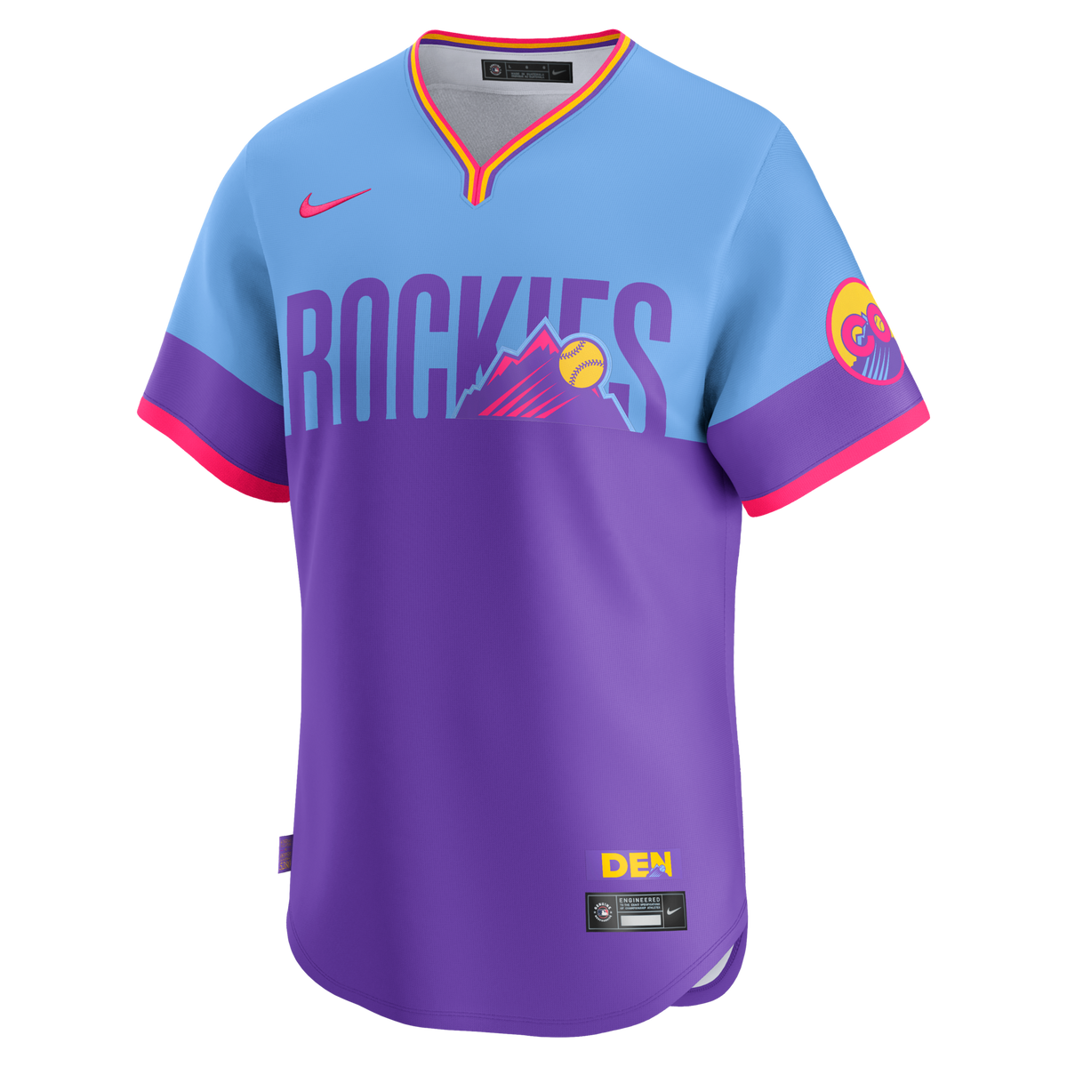 Colorado Rockies Purple/Light Blue 2025 City Connect Limited Baseball Jersey