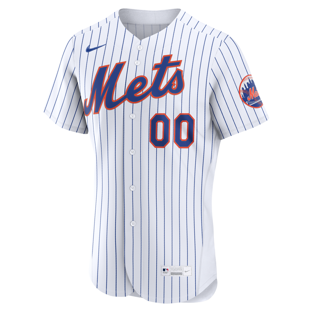 New York Mets White Home Custom Baseball Jersey