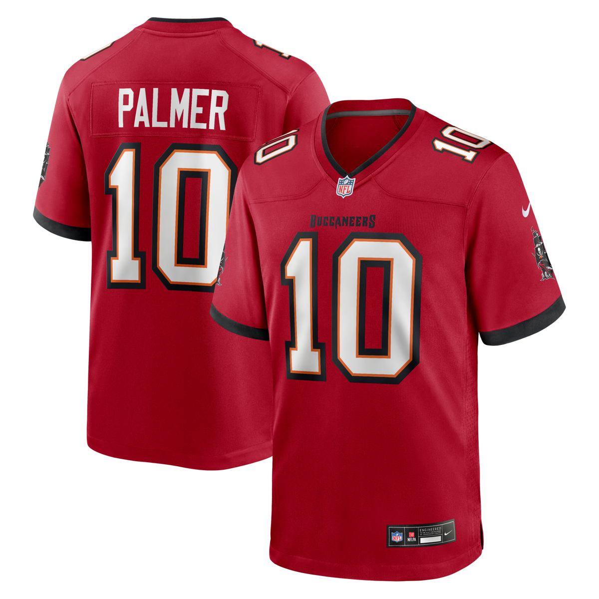 Tampa Bay Buccaneers Trey Palmer Red Game Football Jersey