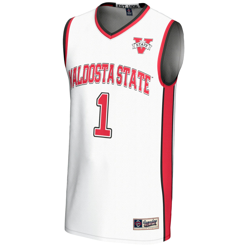 #1 Valdosta State Blazers Lightweight Basketball Jersey - White