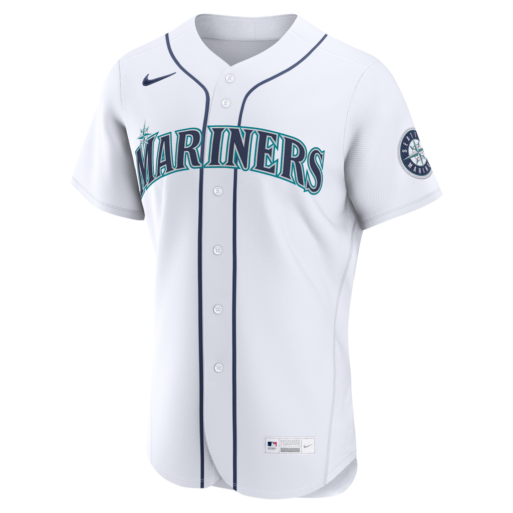 Seattle Mariners White Home Custom Baseball Jersey