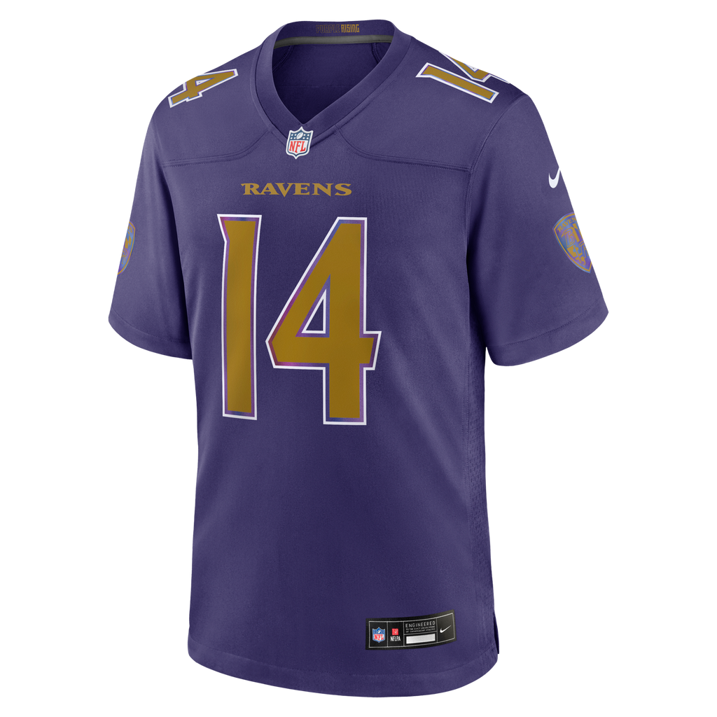 Baltimore Ravens Kyle Hamilton Purple Alternate Game Football Jersey
