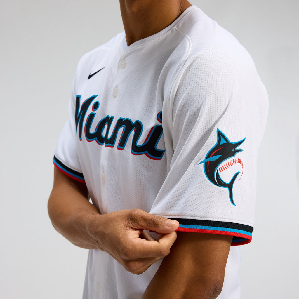 Miami Marlins White Home Limited Baseball Jersey
