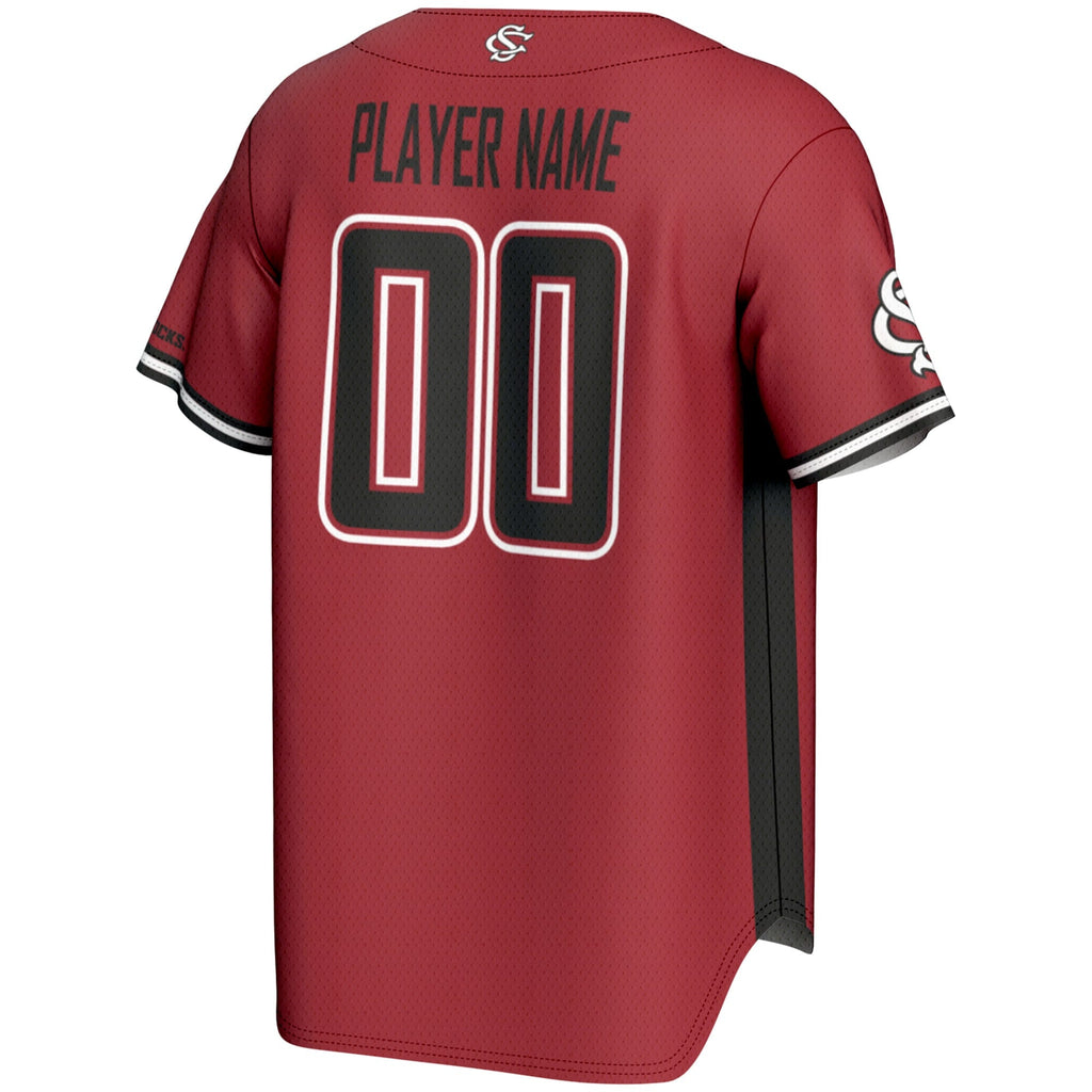 South Carolina Gamecocks NIL Pick-A-Player Baseball Lightweight Jersey - Garnet